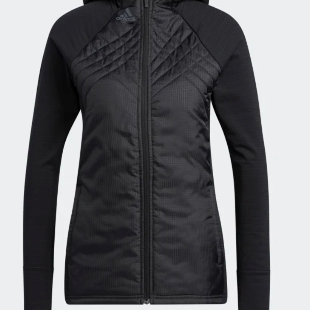 ADIDAS SPORT PERFORMANCE RECYCLED POLYESTER QUILTED FULL-ZIP JACKET